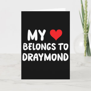Cartão Draymond - Meu Coração Pertence a Draymond - Amor