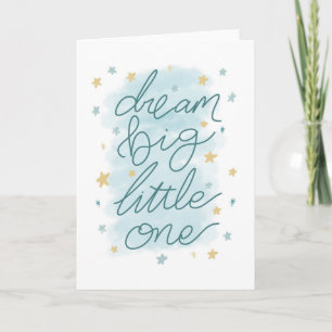Cartão Dream Big Little One Pastel Stars