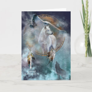 Cartão Dream Catcher Series -Spirit Wolf ArtCard