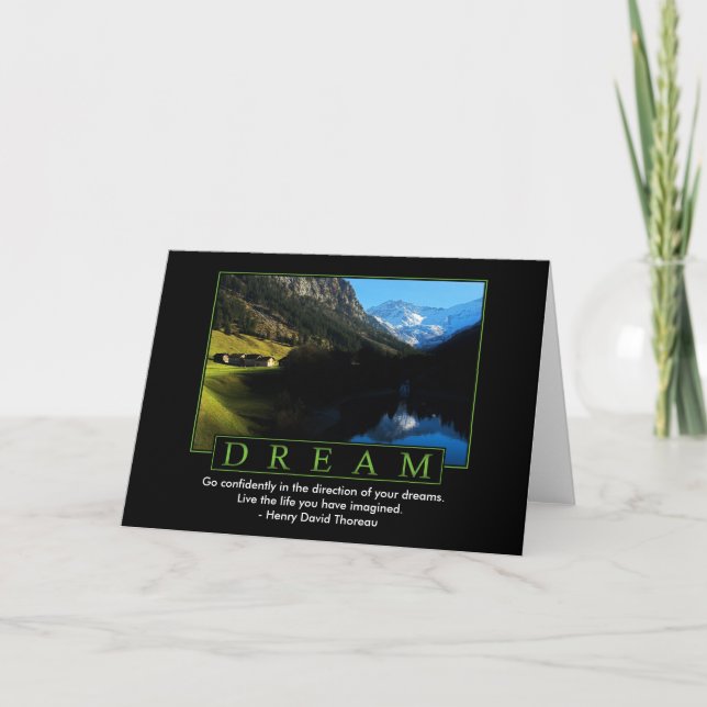 Cartão Dream Greeting Cards (Frente)
