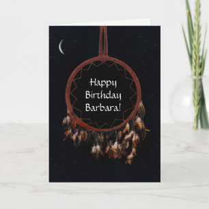 Cartão Dreamcatcher Custom Name Feliz Aniversário