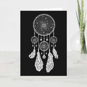 Cartão Dreamcatcher - Greeting / Note Card (Black)