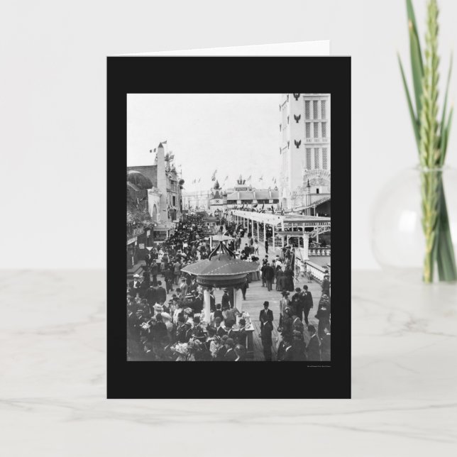 Cartão Dreamland, Coney Island, New York City 1912 (Frente)