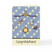 Dreams de Space Mobile Greeting Card