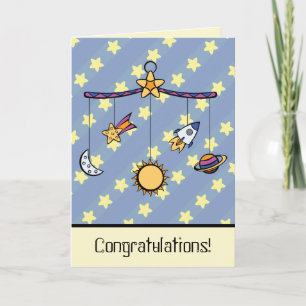 Cartão Dreams de Space Mobile Greeting Card