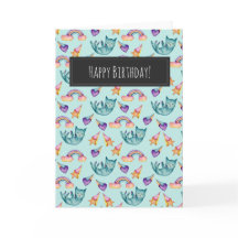 Dreamy Cat Floating in the Sky | Happy Birthday