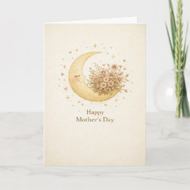 Cartão Dreamy Celestial Moon Mother’s Day Card