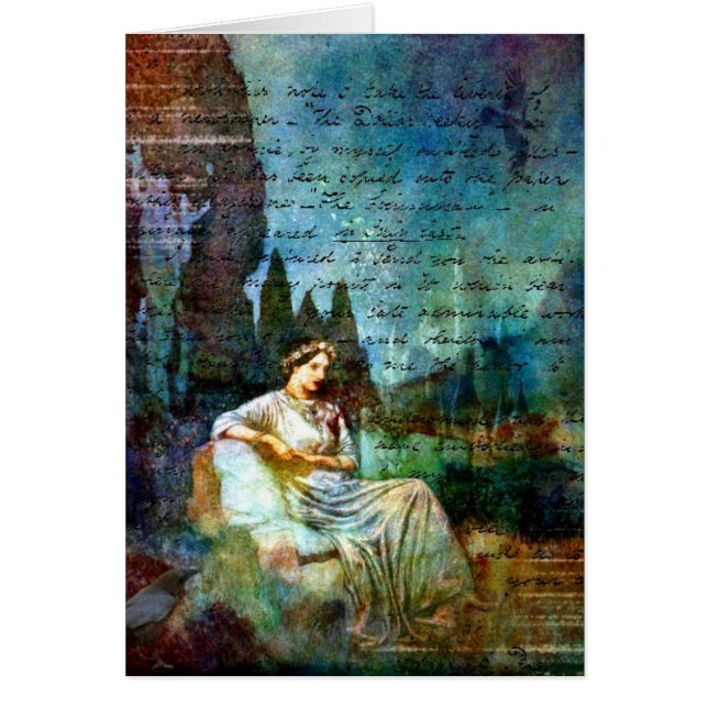 Cartão Dreamy Poe Collage (Frente)