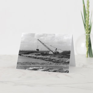 Cartão Dredging the Island, Marco Island, Florida, 1973