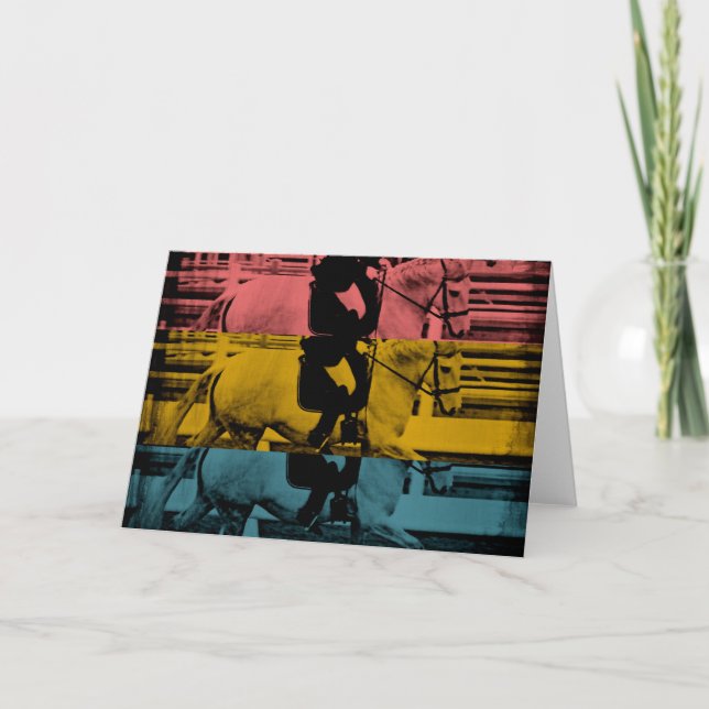 Cartão Dressage Colorida (Frente)