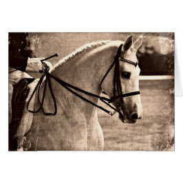 Cartão Dressage Grunge