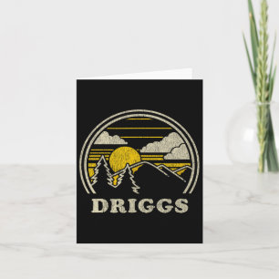 Cartão Driggs Idaho Id T Shirt Vintage Hiking Mounts T