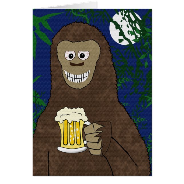 Cartão Drinkin Bigfoot (Frente)