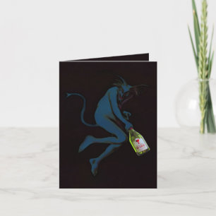 Cartão Drinking Devil Greeting & Note Card