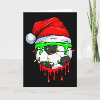 Cartão Drip de Futebol de Natal para Meninos Drip de Sorv