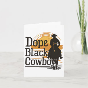Cartão Droga Black Cowboy Afro-Cowboy História Negra Jun