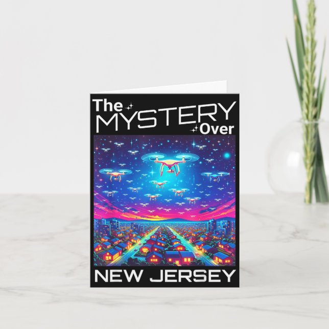 Cartão Drones New Jersey The Mystery Over New Jersey Funn (Frente)
