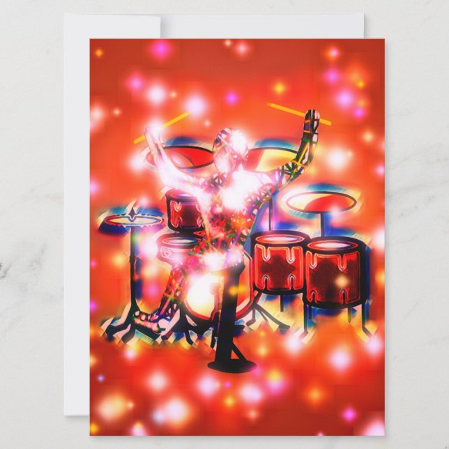 Cartão Drum cara (Frente)