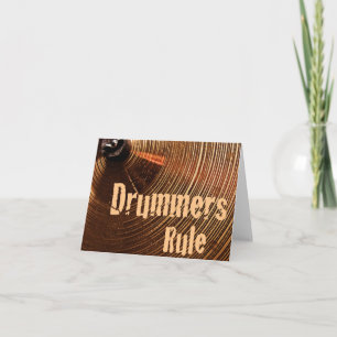 Cartão Drum or Drummer Greeting Card or Note Card