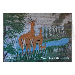 Cartão Druze Street Art - Gazelle