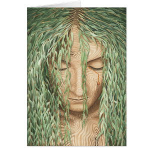 Cartão Dryad Weeping Willow card