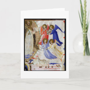 Cartão ds 558 f.67v St. Dominic with four musical angels,