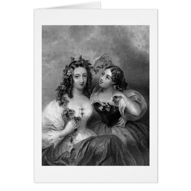 Cartão Duas Belezas Vintage, (Frente)