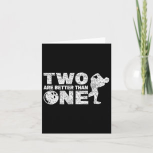 Cartão Duas Boliches Engraçadas de Bowler