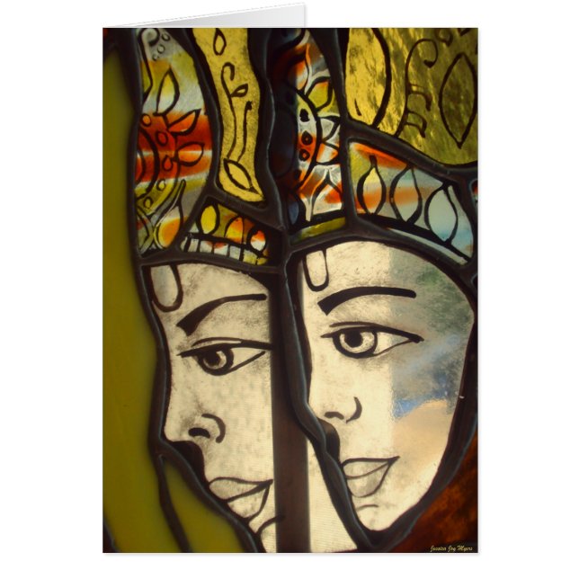 Cartão Duas caras de Brahma (Frente)