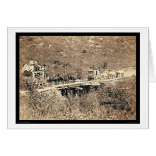 Cartão Duas Colinas Negras Passando Por Negras WY 1889