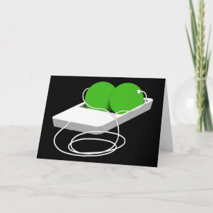 Cartão Duas ervilhas num pote