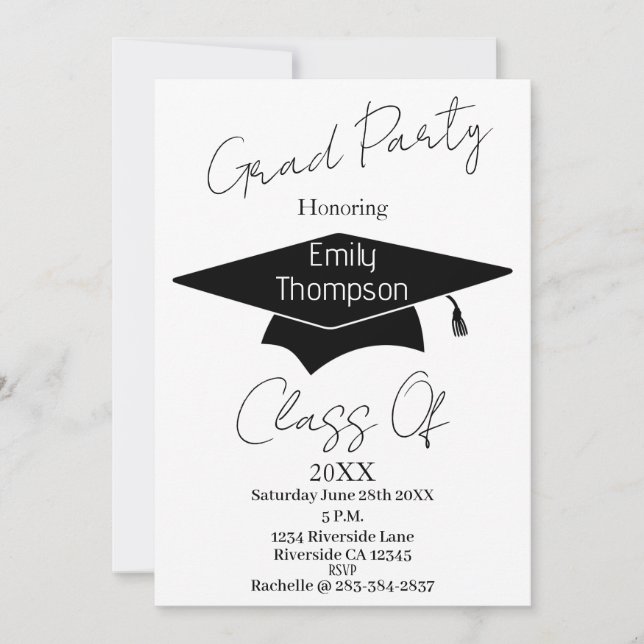 Cartão Duas Fotos com Graduação Dourada de Literatura (Frente)