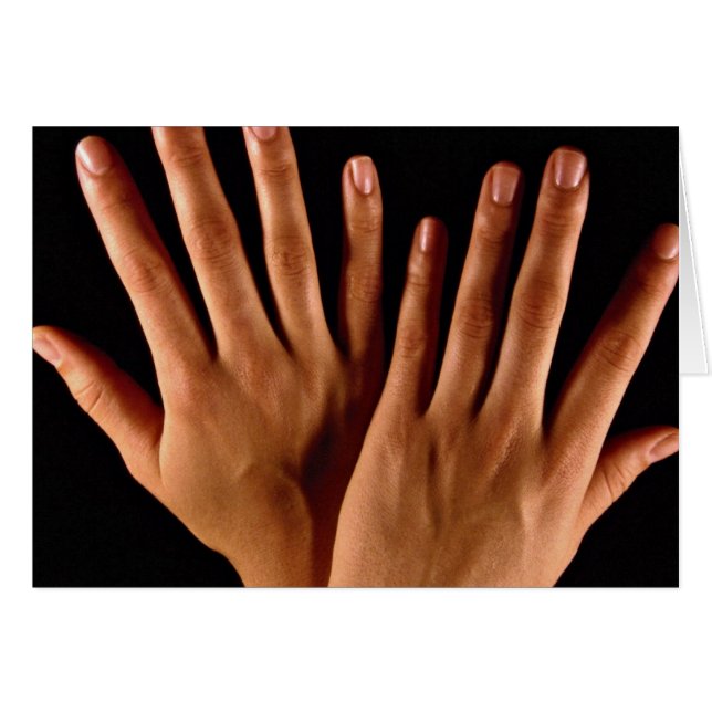 Cartão Duas mãos cruzadas (Frente Horizontal)