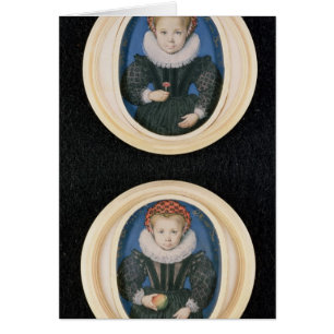 Cartão Duas meninas, 1590