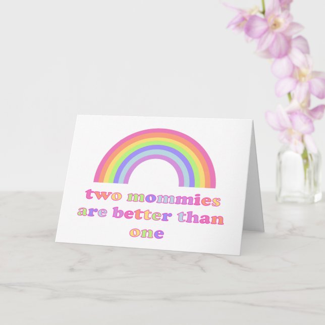 Cartão Duas Momentos é melhor que uma - Dia de as mães (Orquídea)