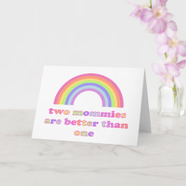Cartão Duas Momentos é melhor que uma - Dia de as mães