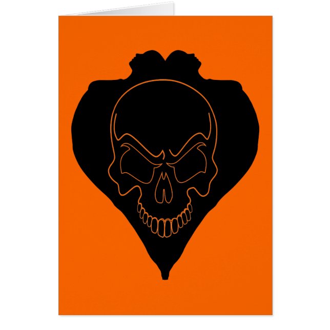 Cartão Duas Raparigas E Crânio (Frente)