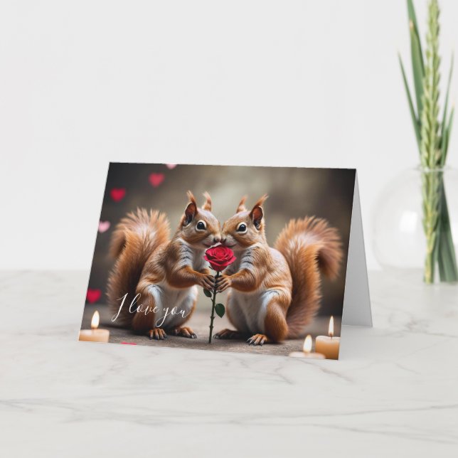 Cartão Dubbele wenskaart Valentijn (Frente)