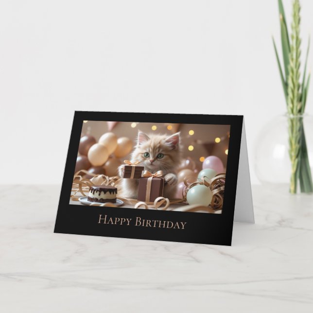 Cartão Dubbele wenskaart verjaardag (Frente)