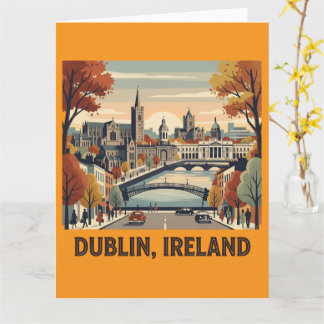 Cartão Dublin no Outono