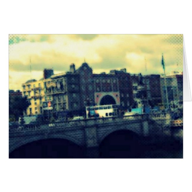 Cartão Dublin Pop Art (Frente Horizontal)