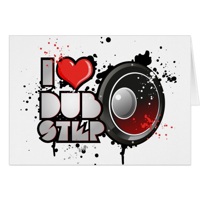 Cartão dubstep (Frente Horizontal)