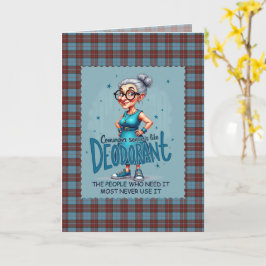 Cartão Duchess of Kent Scottish Tartan Humorous Birthday