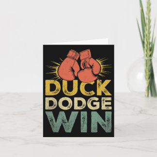 Cartão Duck Dodge Win Boxer Esportivo Resistência Gym Atl