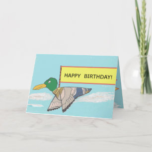 Cartão Duck - Happy Birthday
