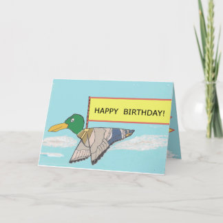 Cartão Duck - Happy Birthday