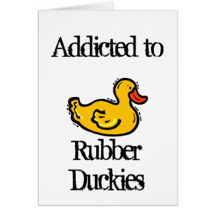 Cartão Duckies de borracha