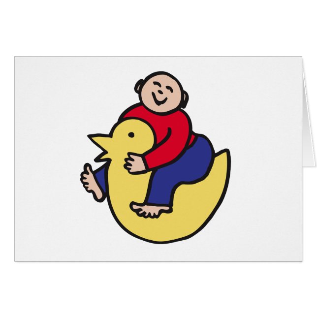 Cartão Ducky Rider (Frente Horizontal)