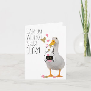 Cartão Ducky Valentine