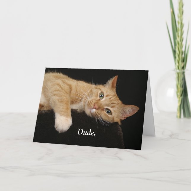 Cartão Dude, (Frente)